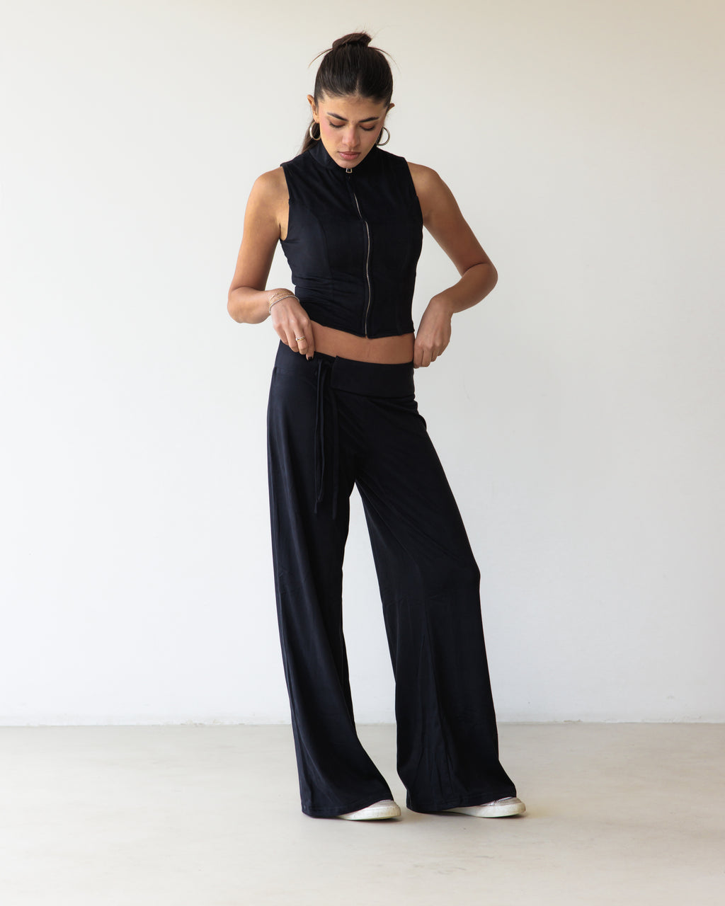 Victorian String Black Pants