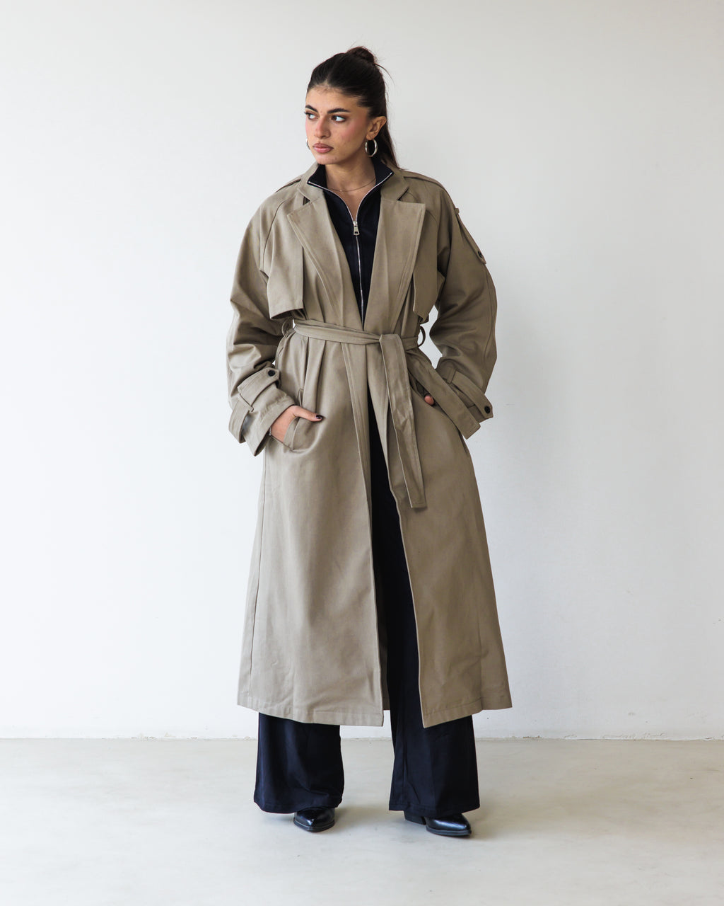 Beige Trench Coat