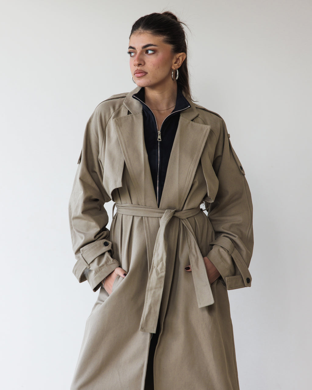 Beige Trench Coat