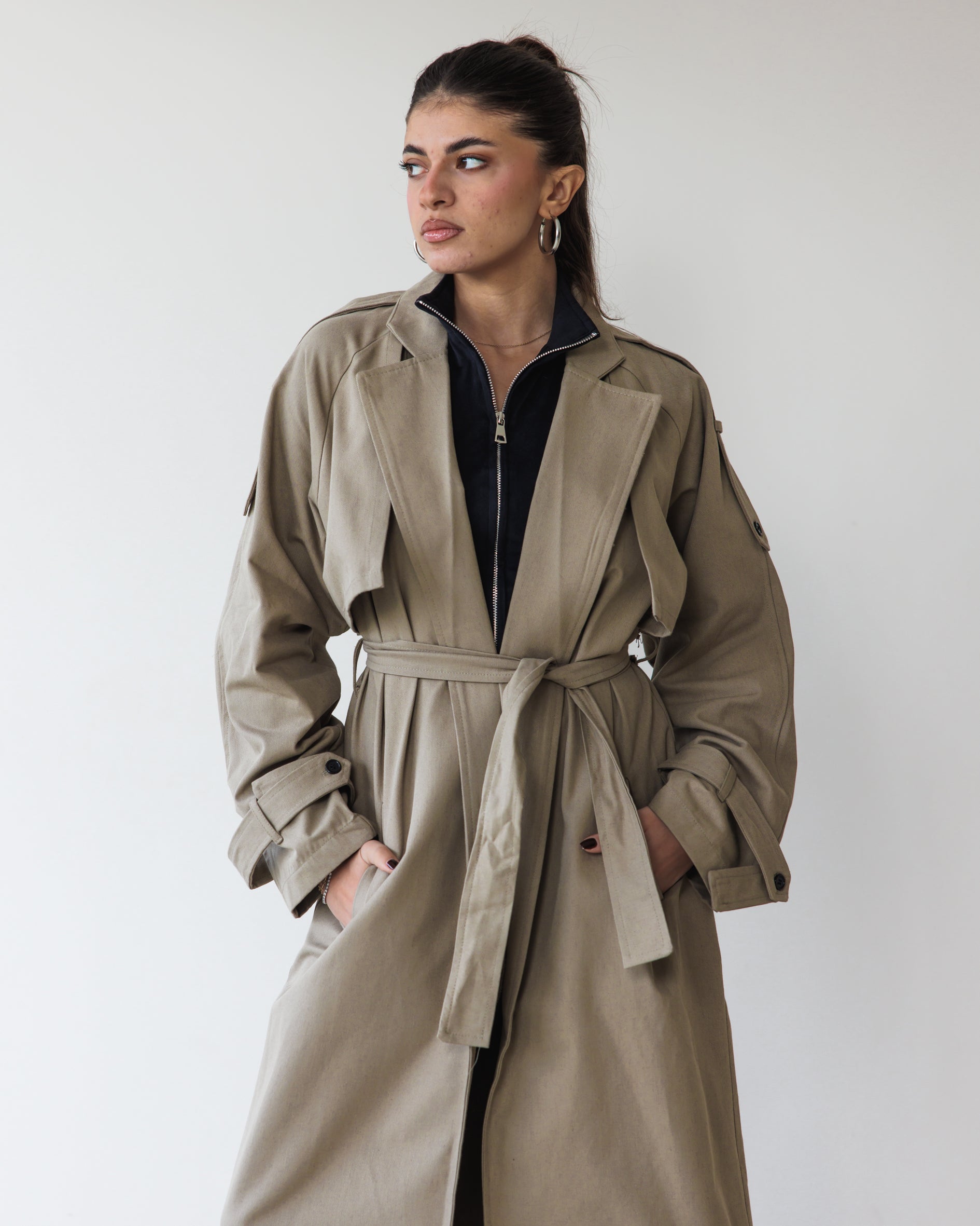 Beige Trench Coat