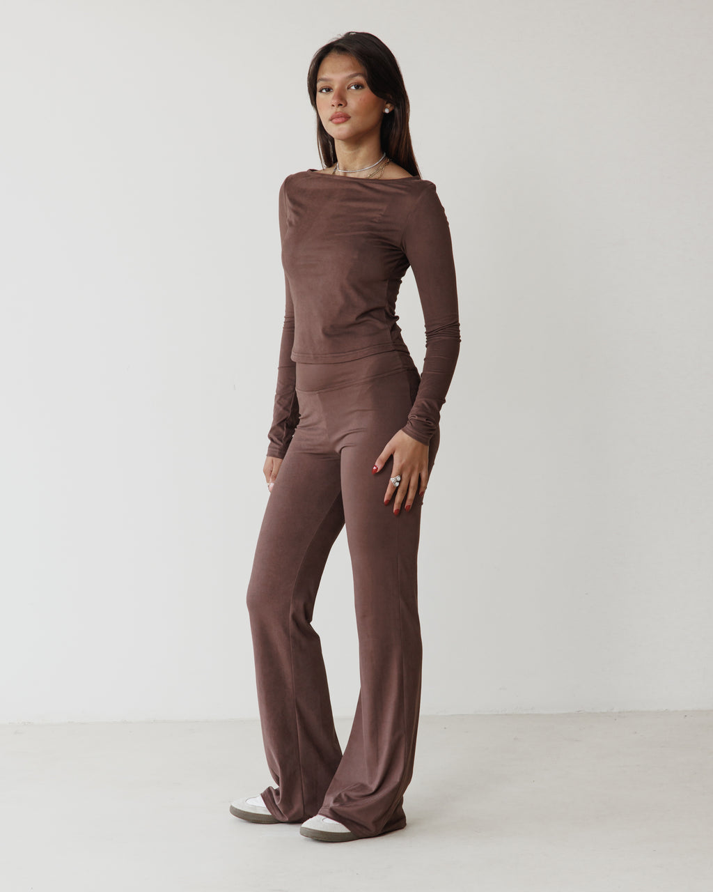 Victorian Flare Brown Pants