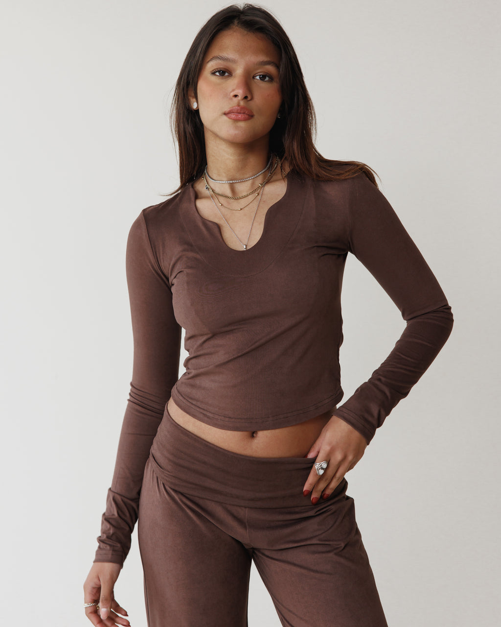 Victorian Grace Brown Top