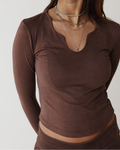 Victorian Grace Brown Top