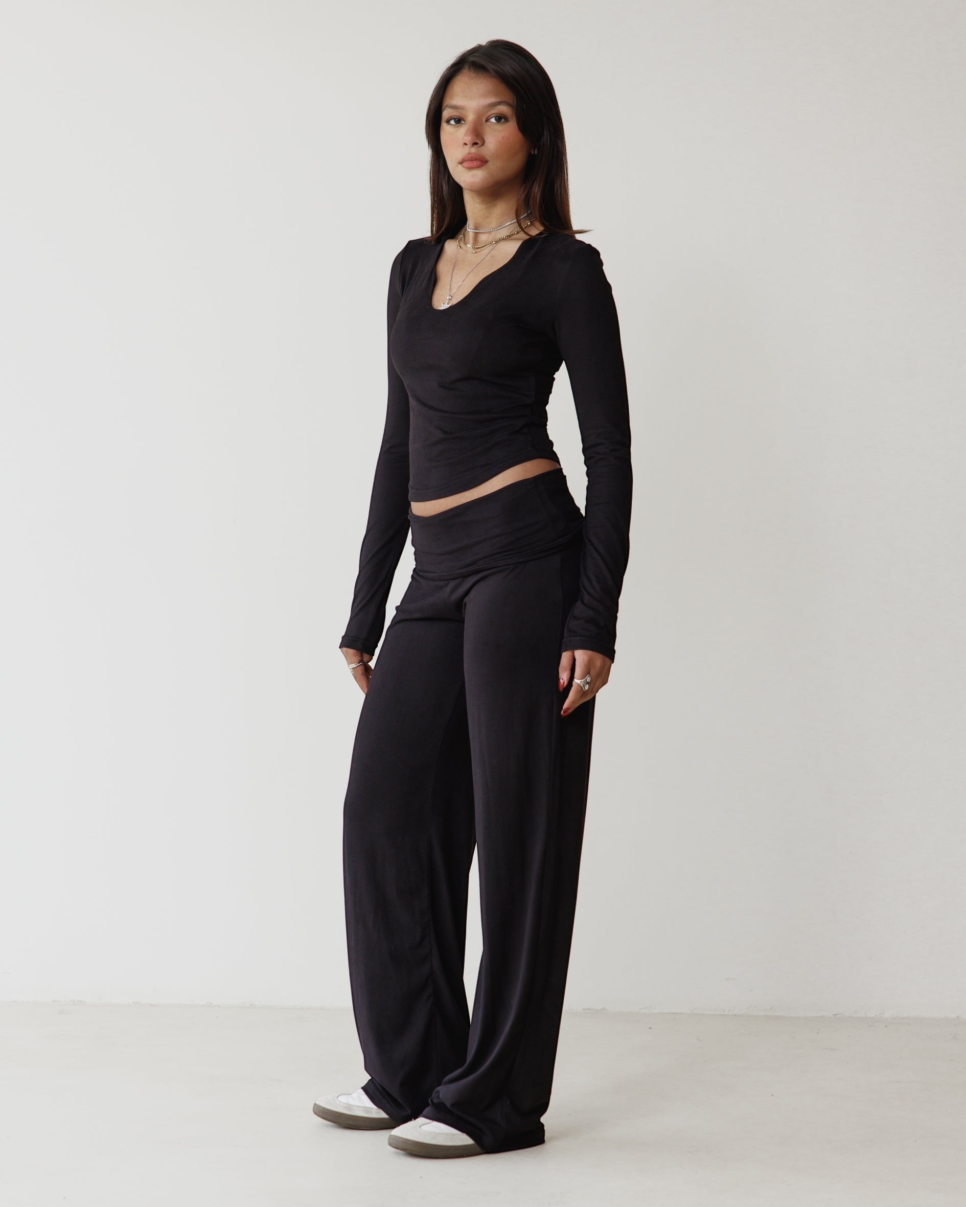 Victorian Flip Black Pants