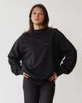 Hefty Black Crewneck