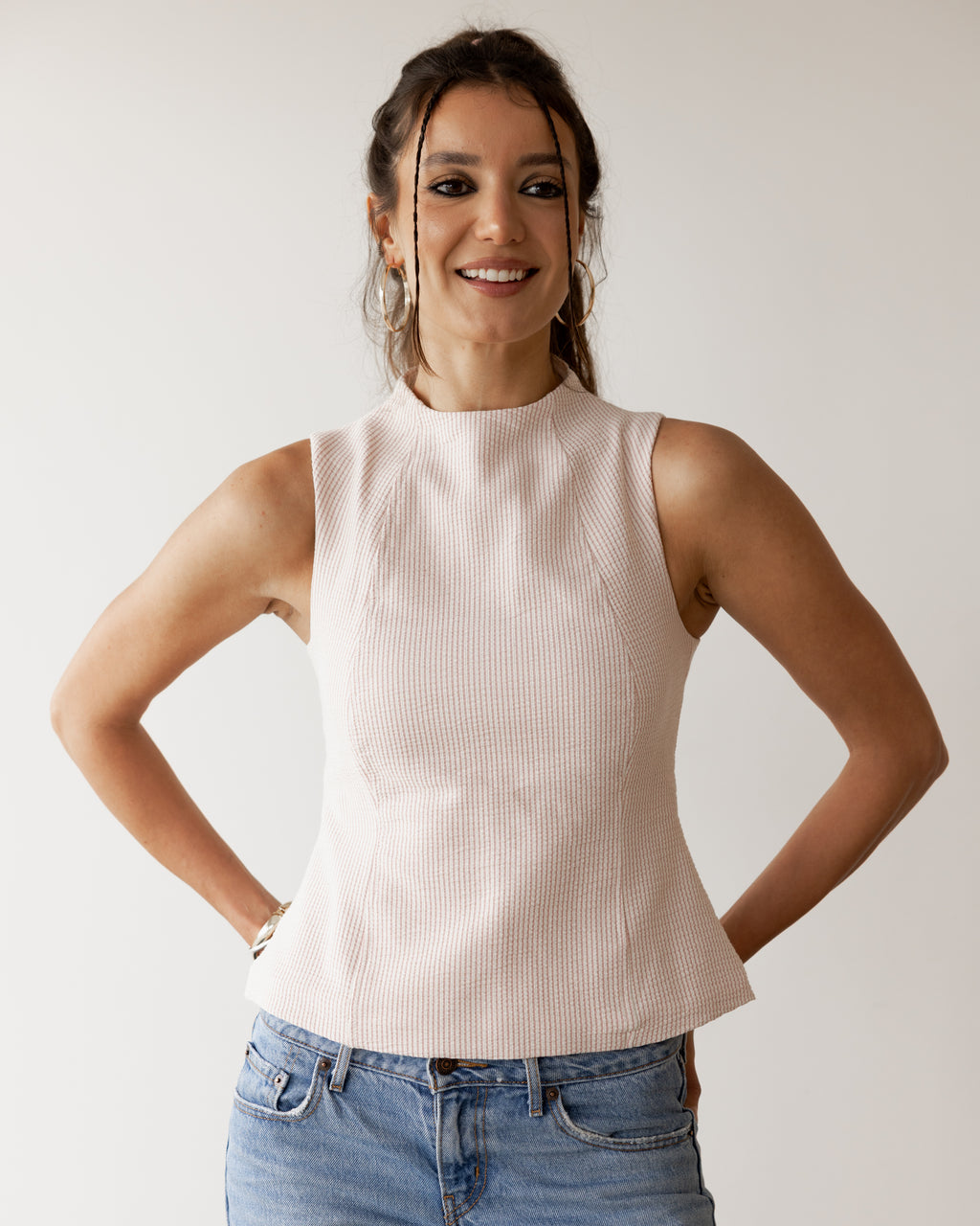 Pink Back full Zip Top