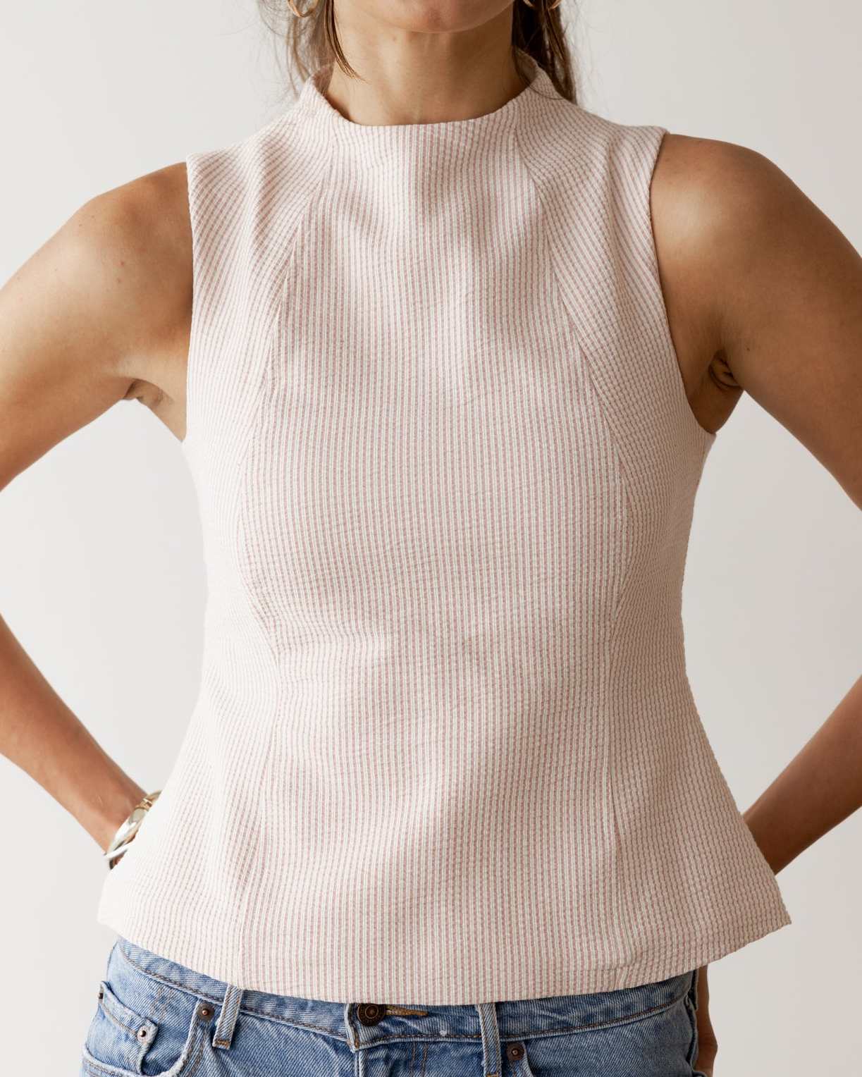 Pink Back full Zip Top