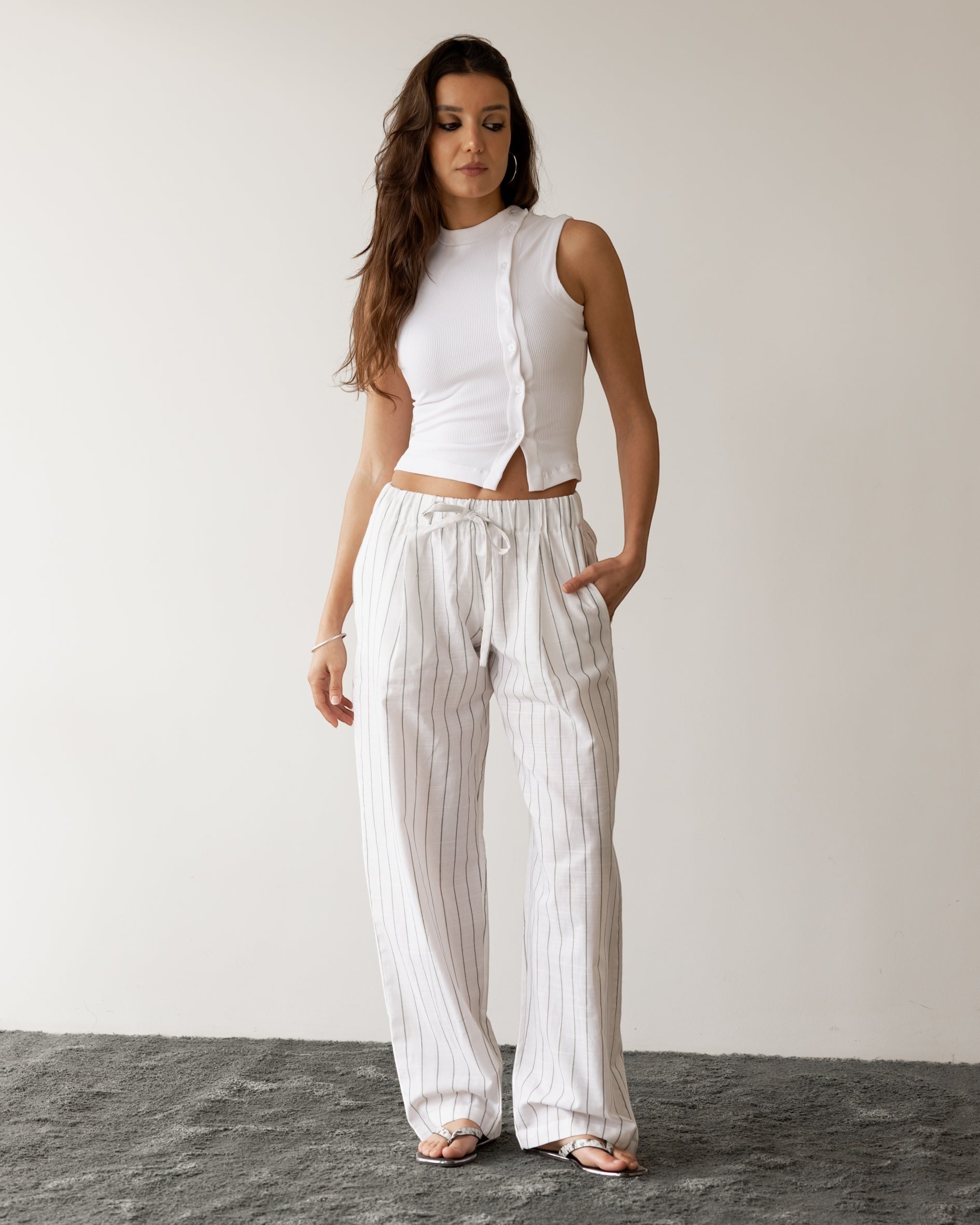 Light Cotton Stripe pant