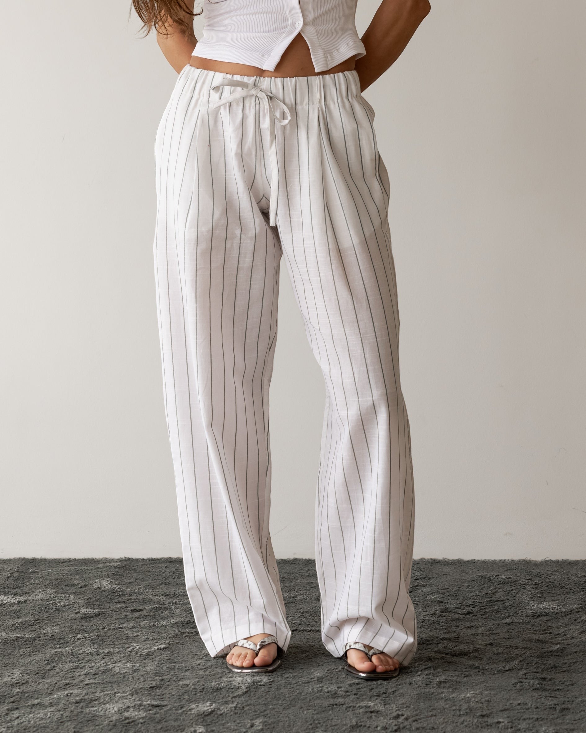 Light Cotton Stripe pant