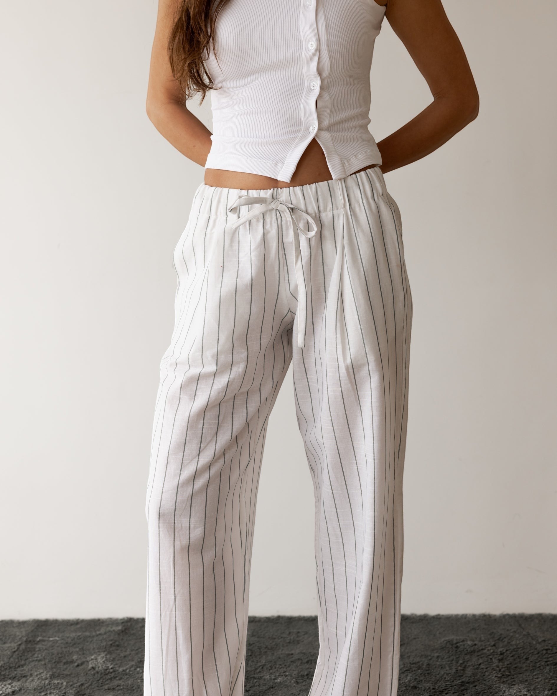 Light Cotton Stripe pant