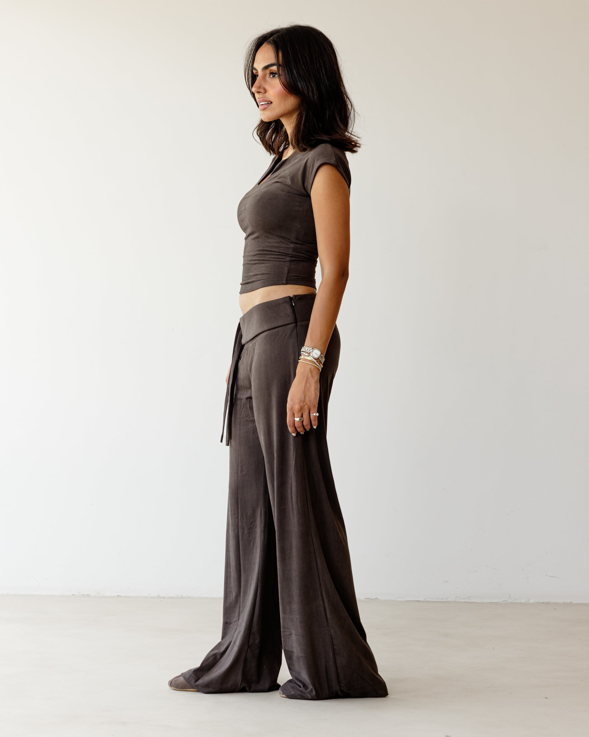 Victorian String Dark Brown Pants