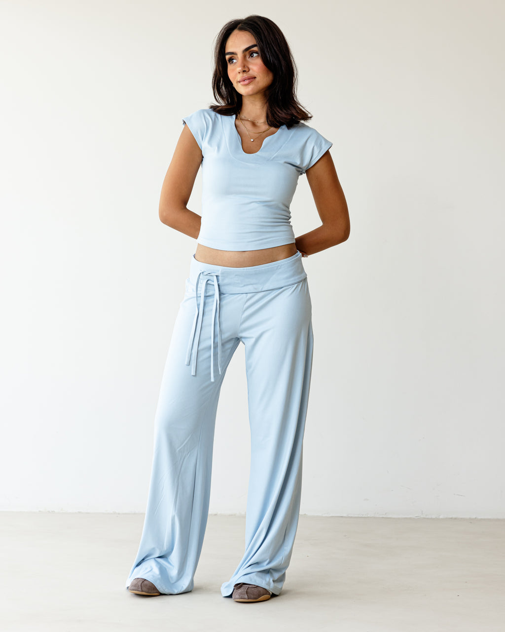 Victorian String Light Blue Pants
