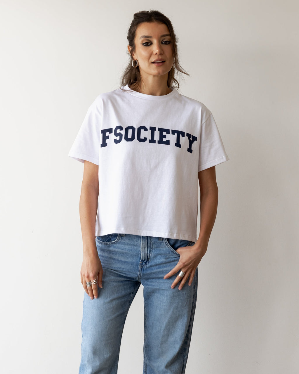 FSociety White Classic Tee
