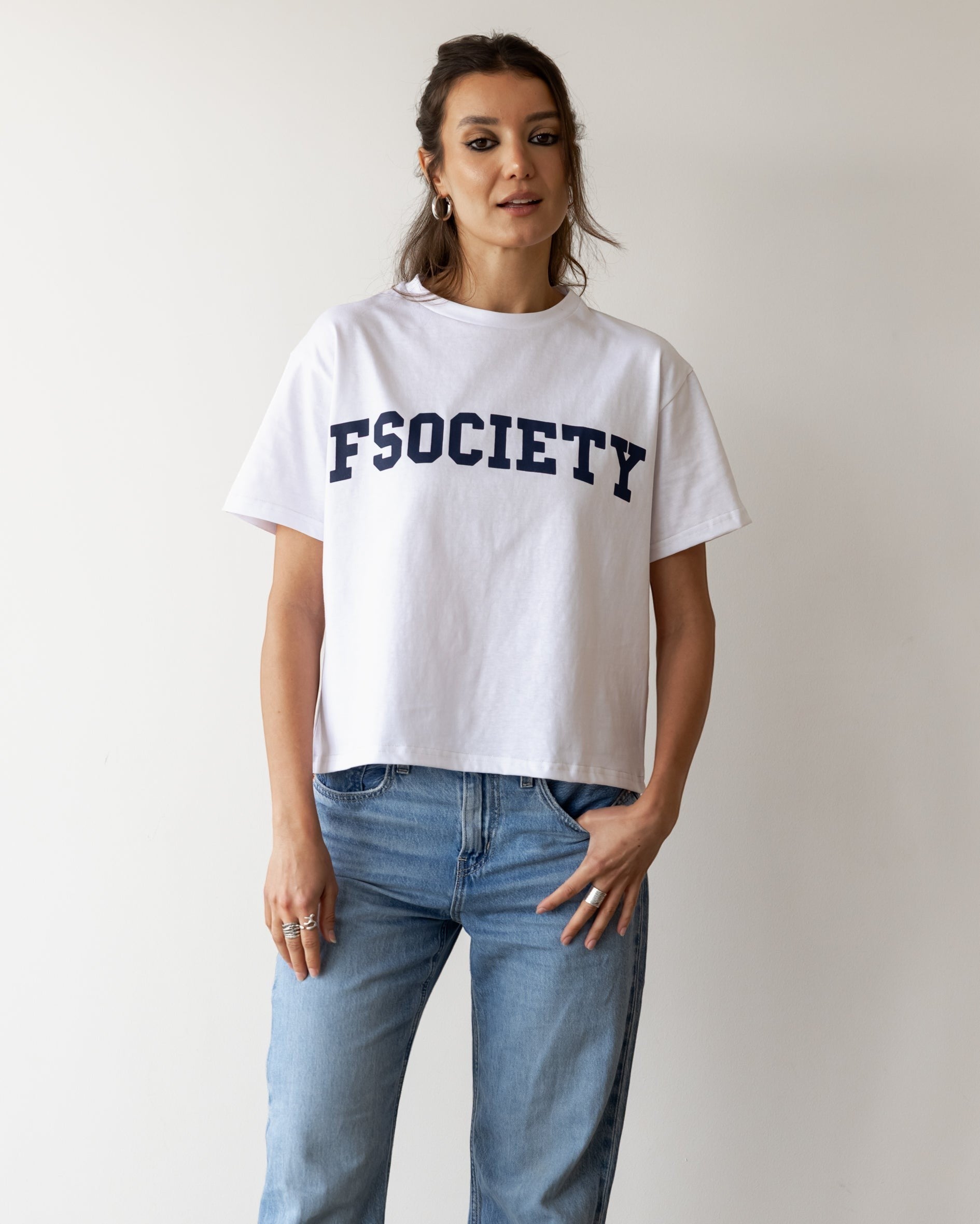 FSociety White Classic Tee