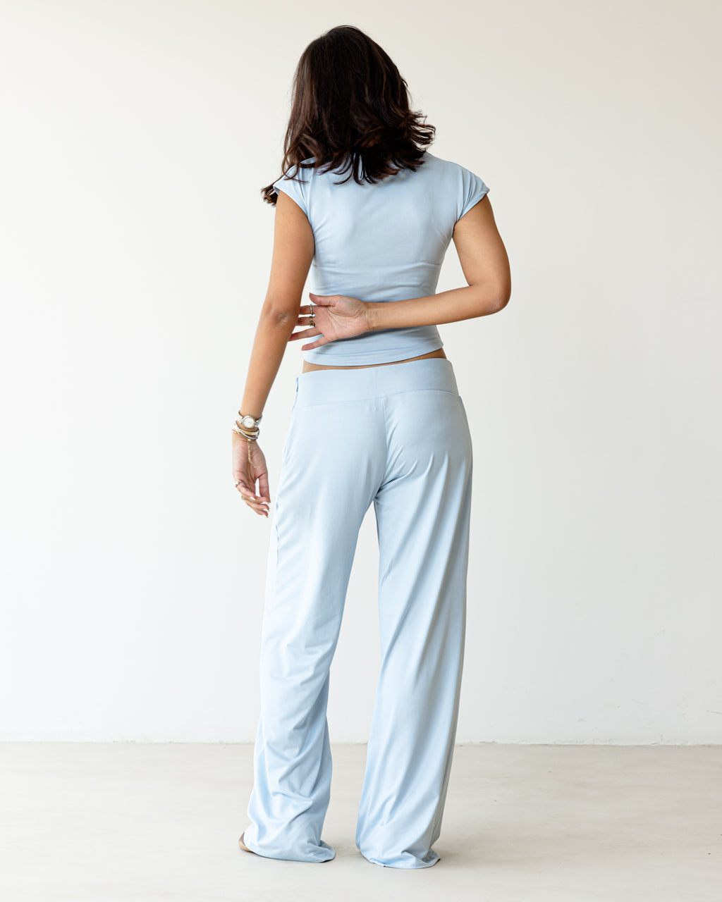 Victorian Grace Light Blue Top (Short Sleeve)