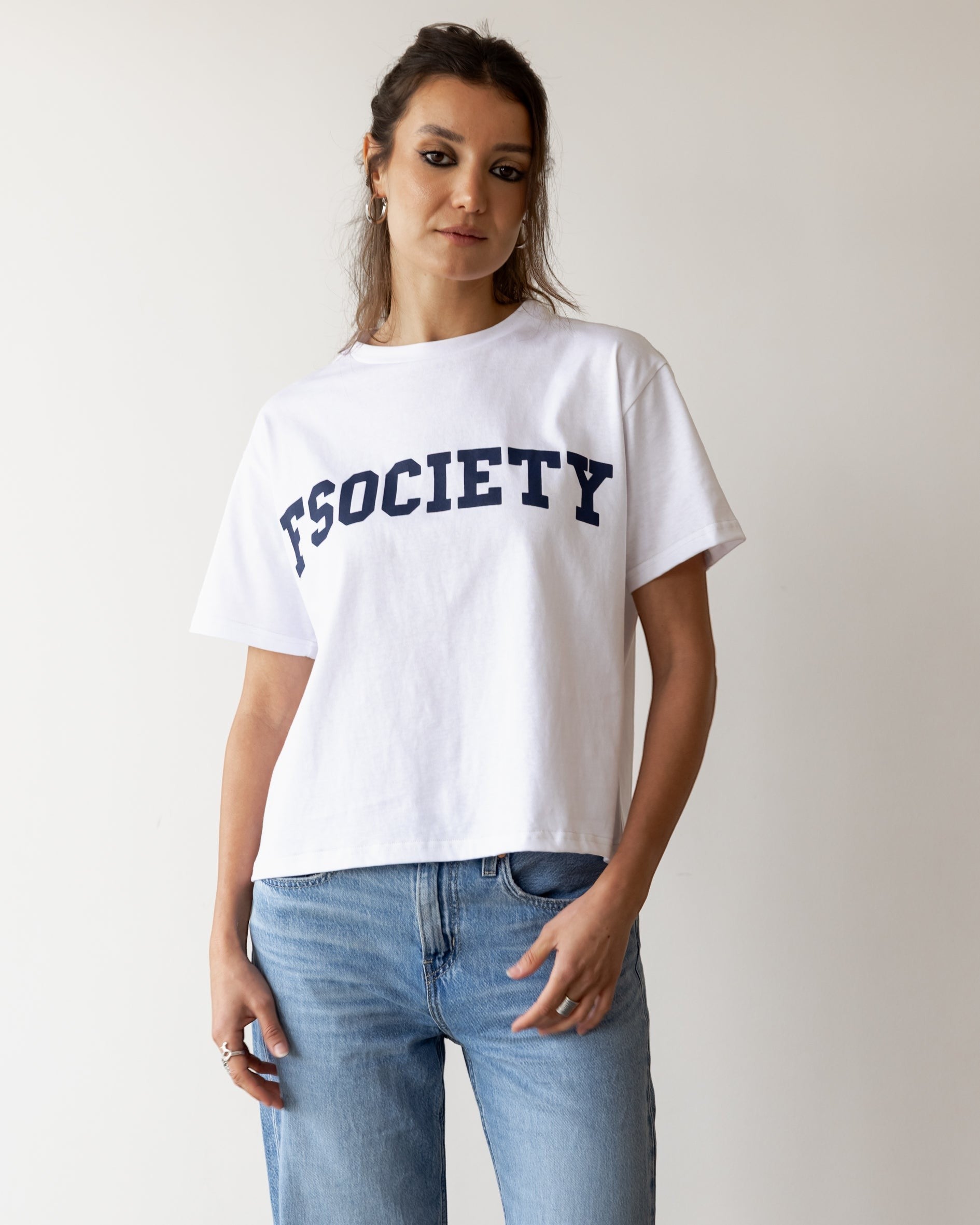 FSociety White Classic Tee