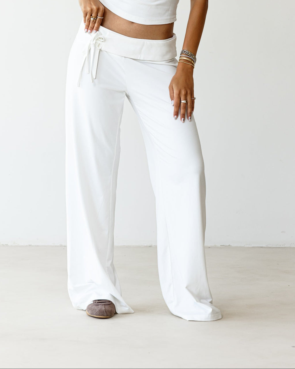 Victorian String White Pants