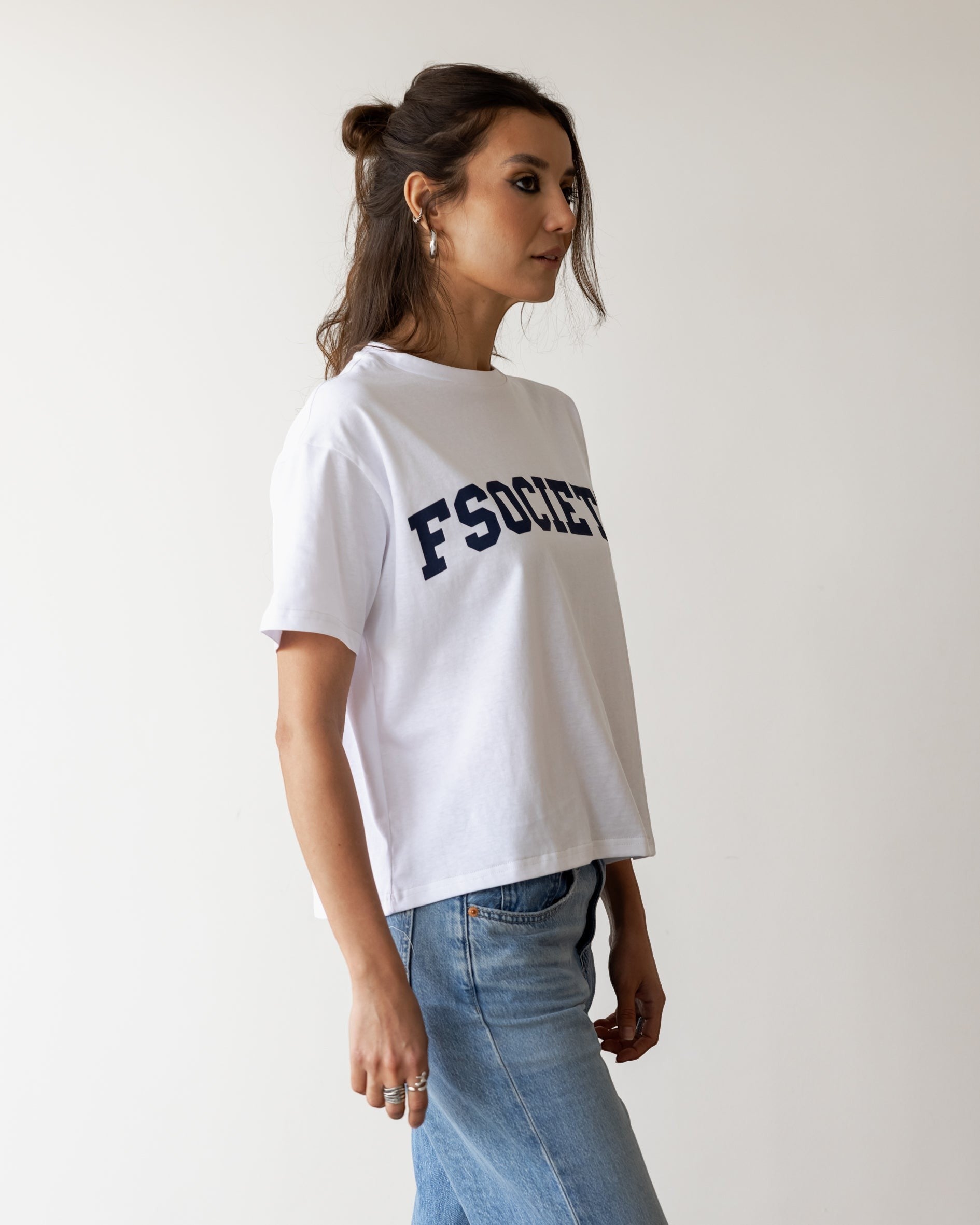 FSociety White Classic Tee