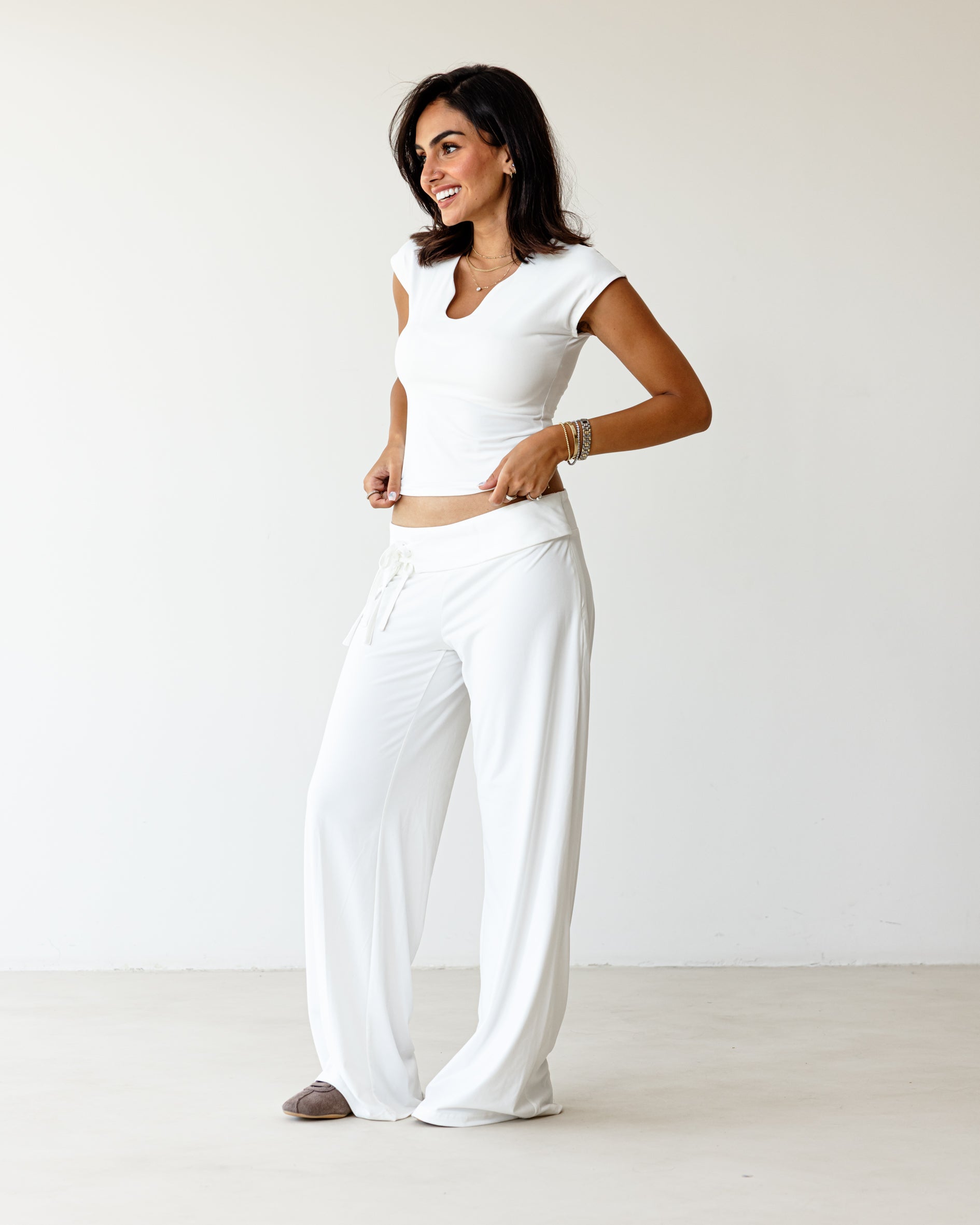 Victorian String White Pants