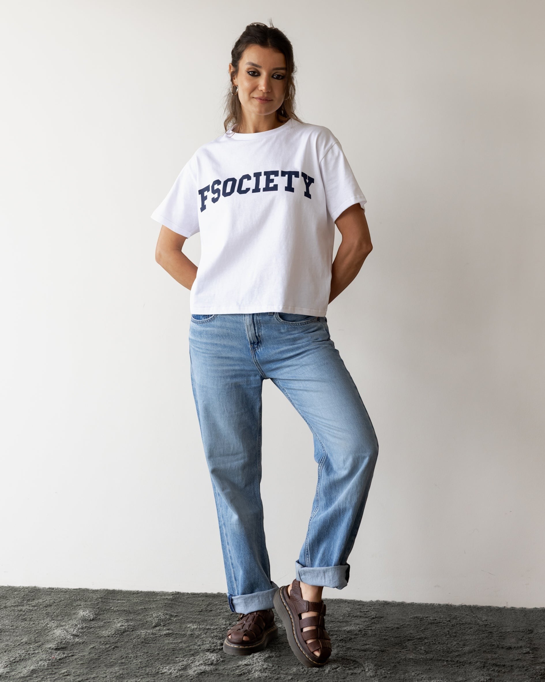 FSociety White Classic Tee
