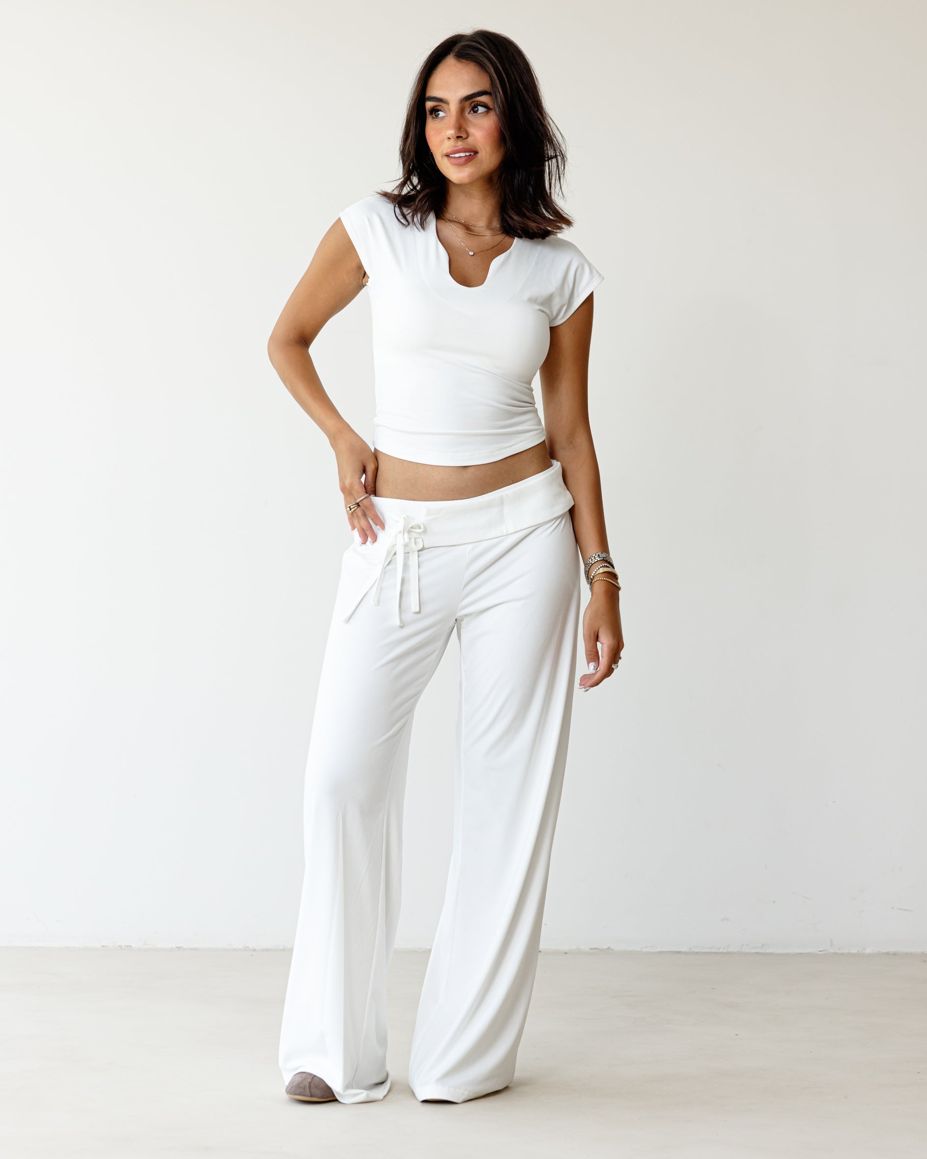 Victorian String White Pants