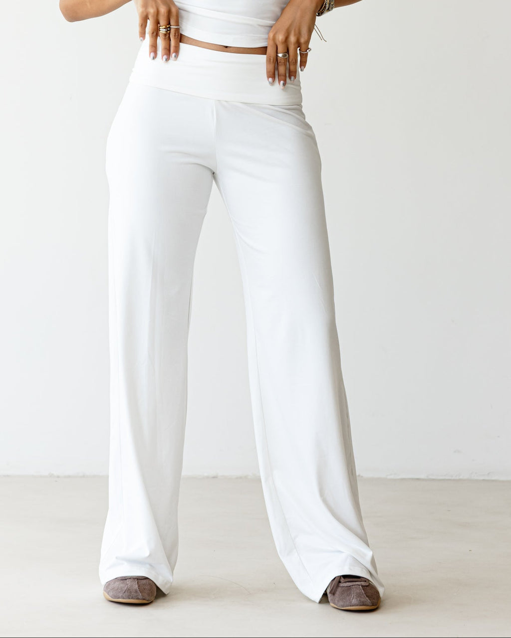 Victorian Flip White Pants