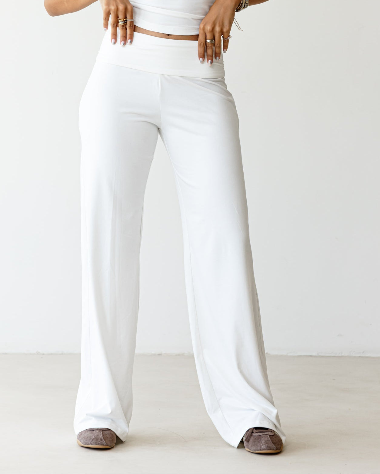 Victorian Flip White Pants