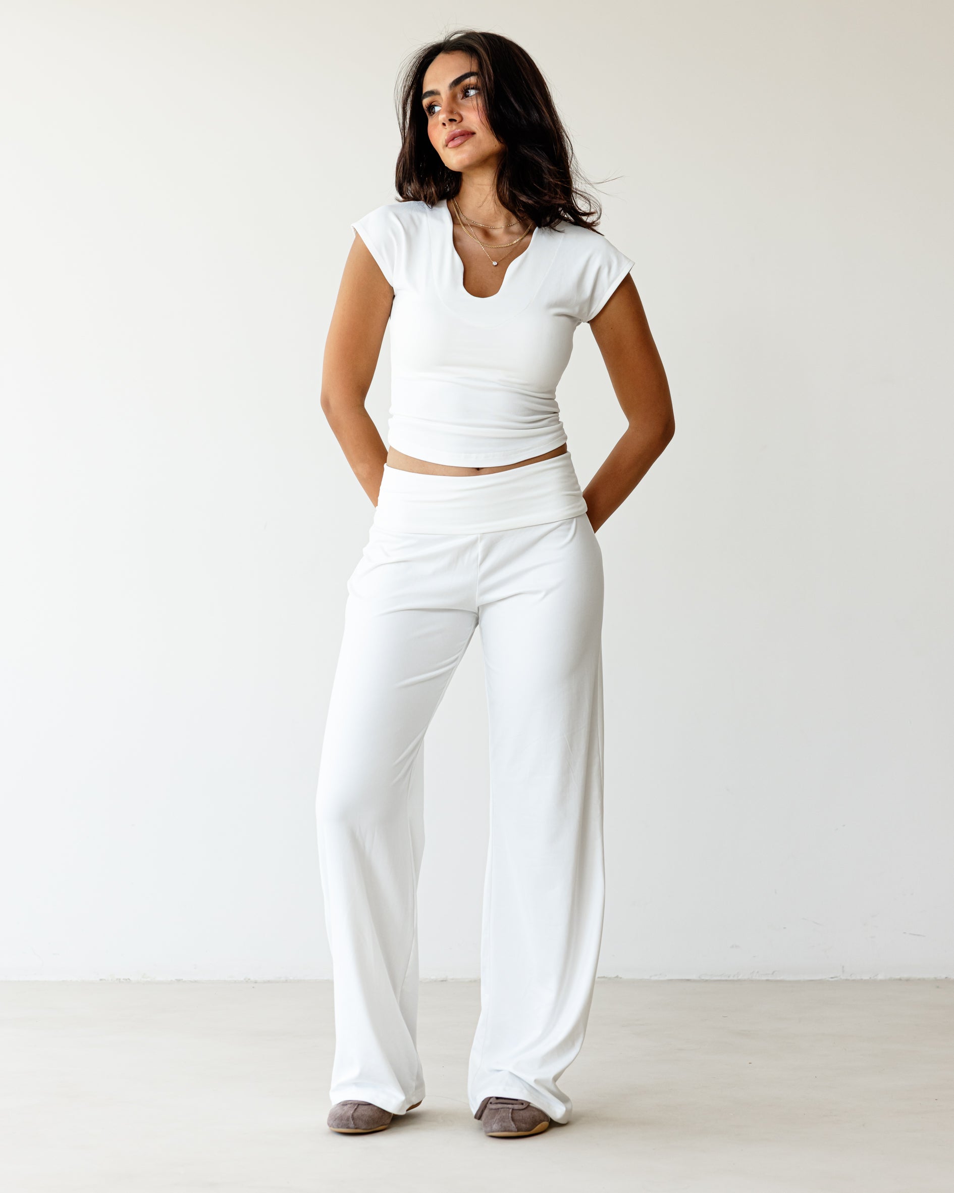 Victorian Flip White Pants