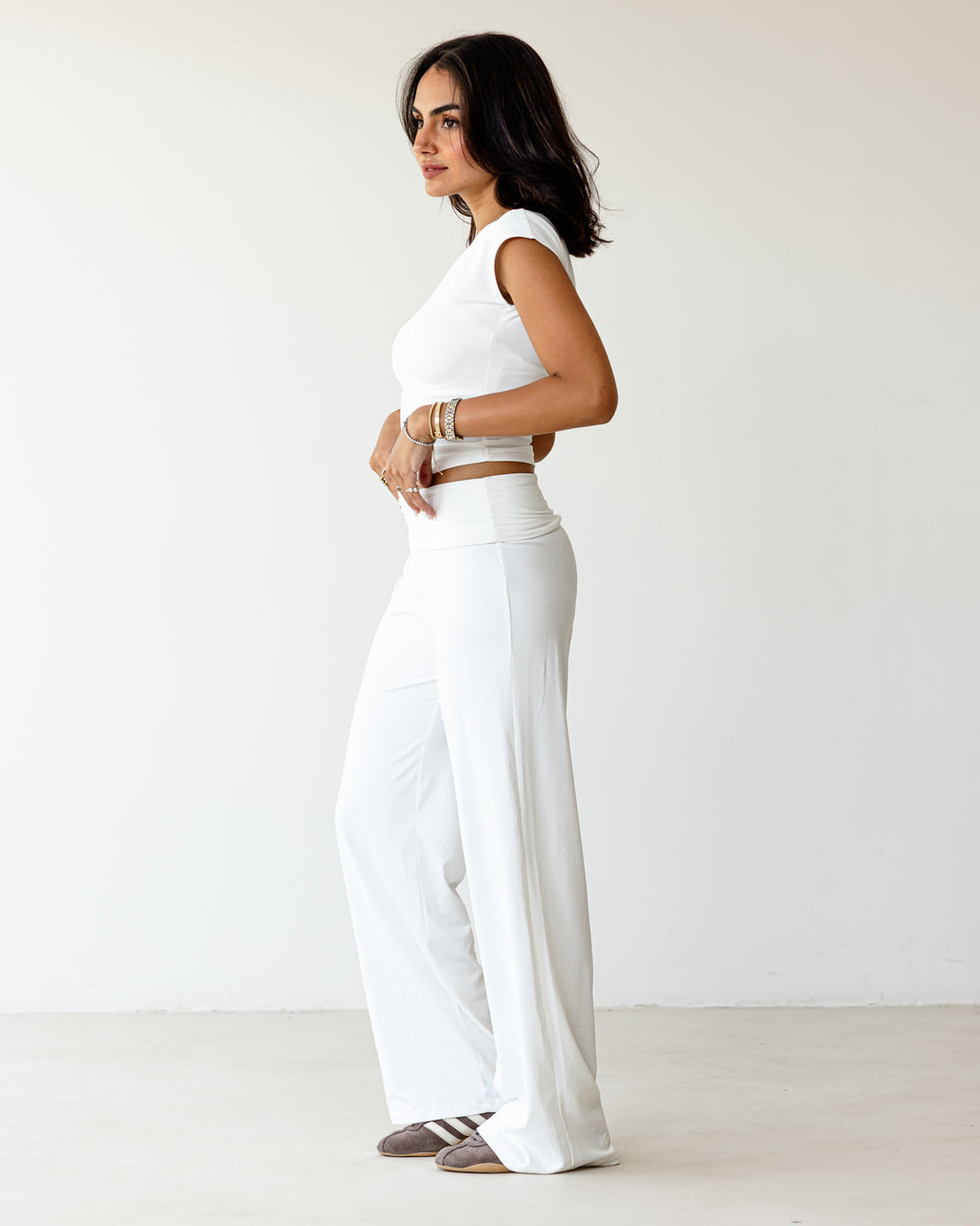 Victorian Flip White Pants