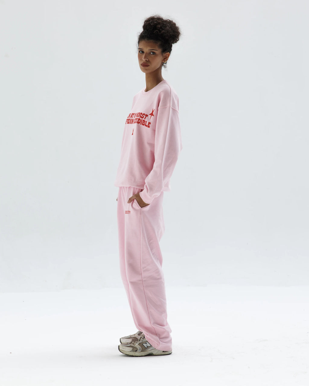 Pink Straight Sweatpants