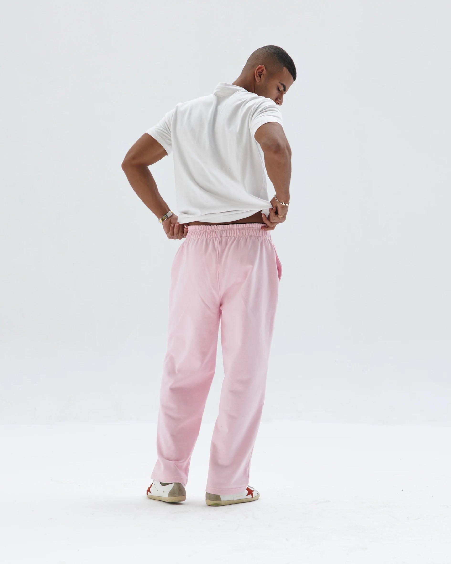 Pink Straight Sweatpants