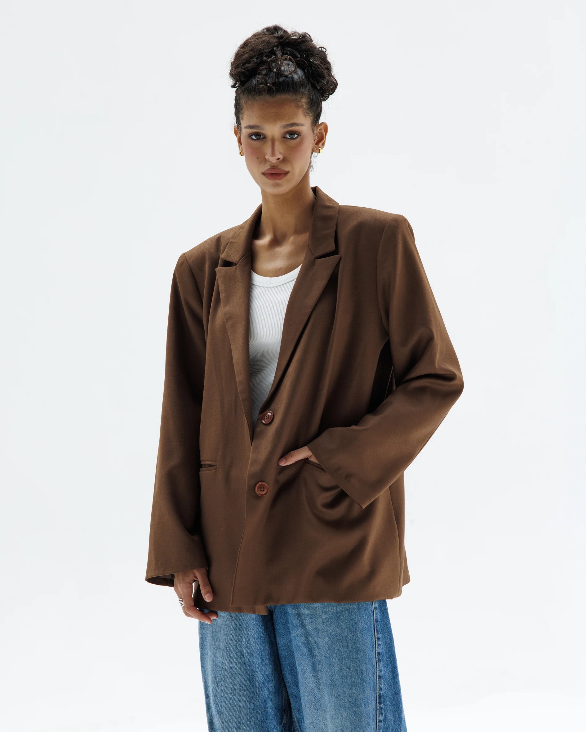 Brown Bold Blazer