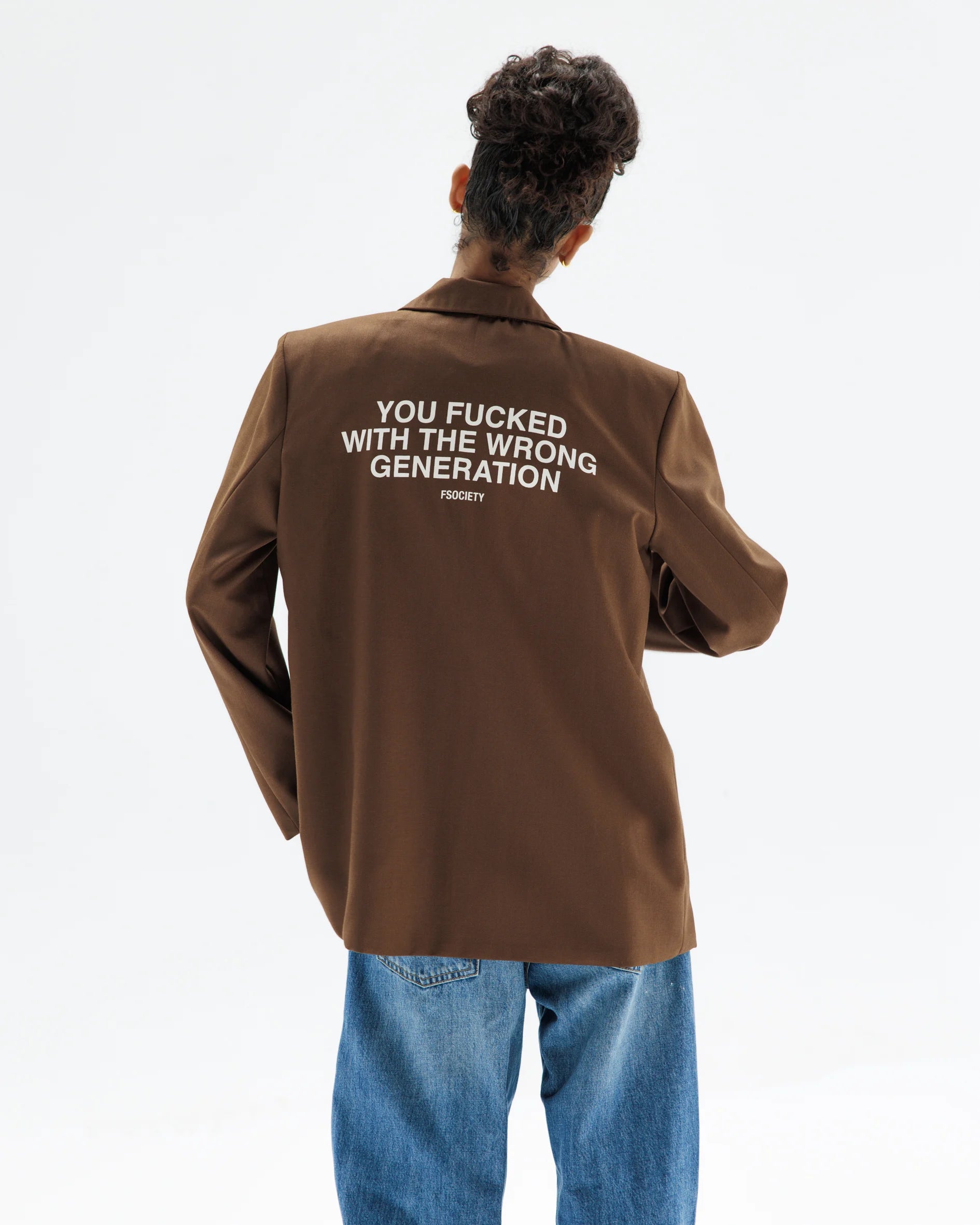 Brown Bold Blazer