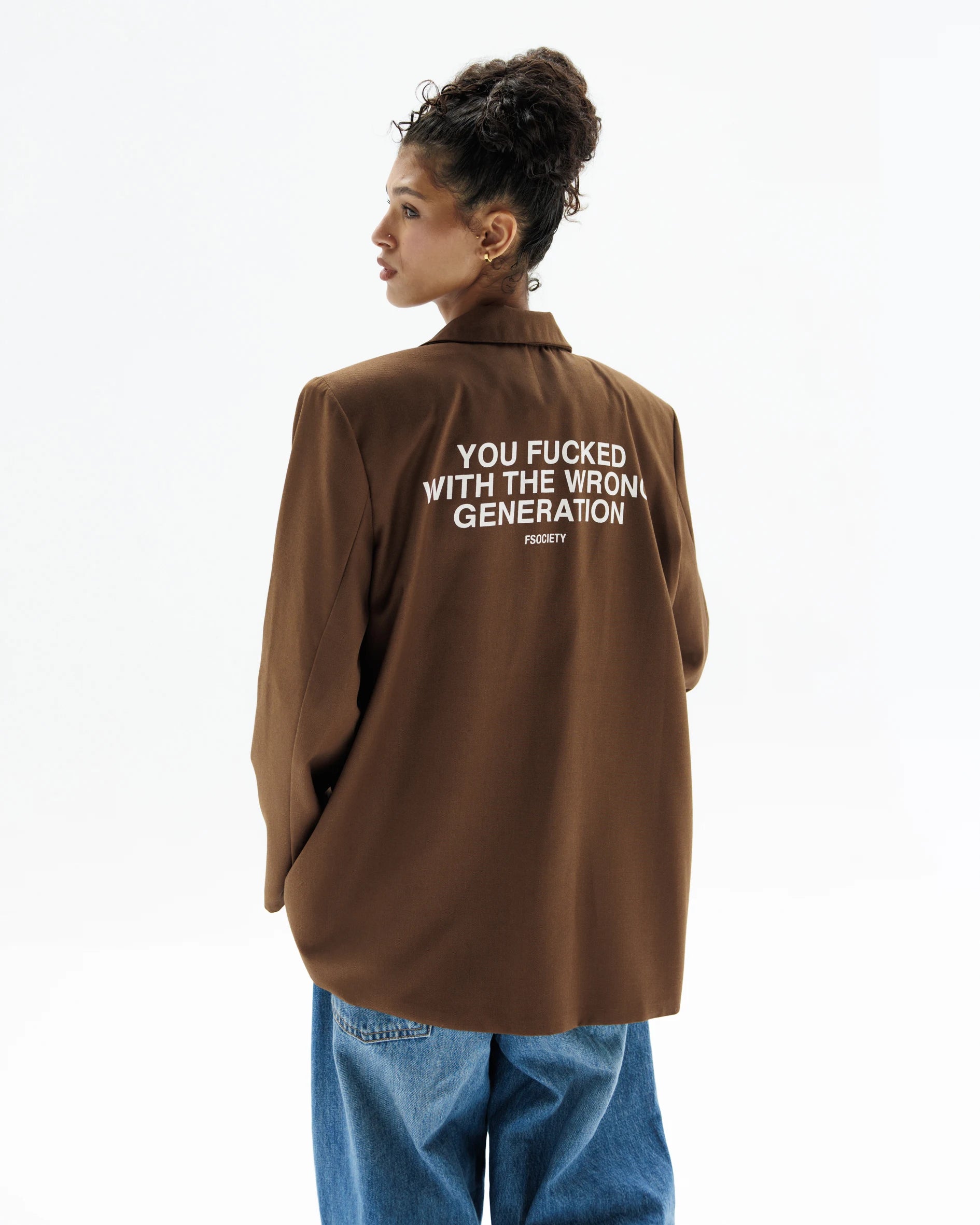 Brown Bold Blazer