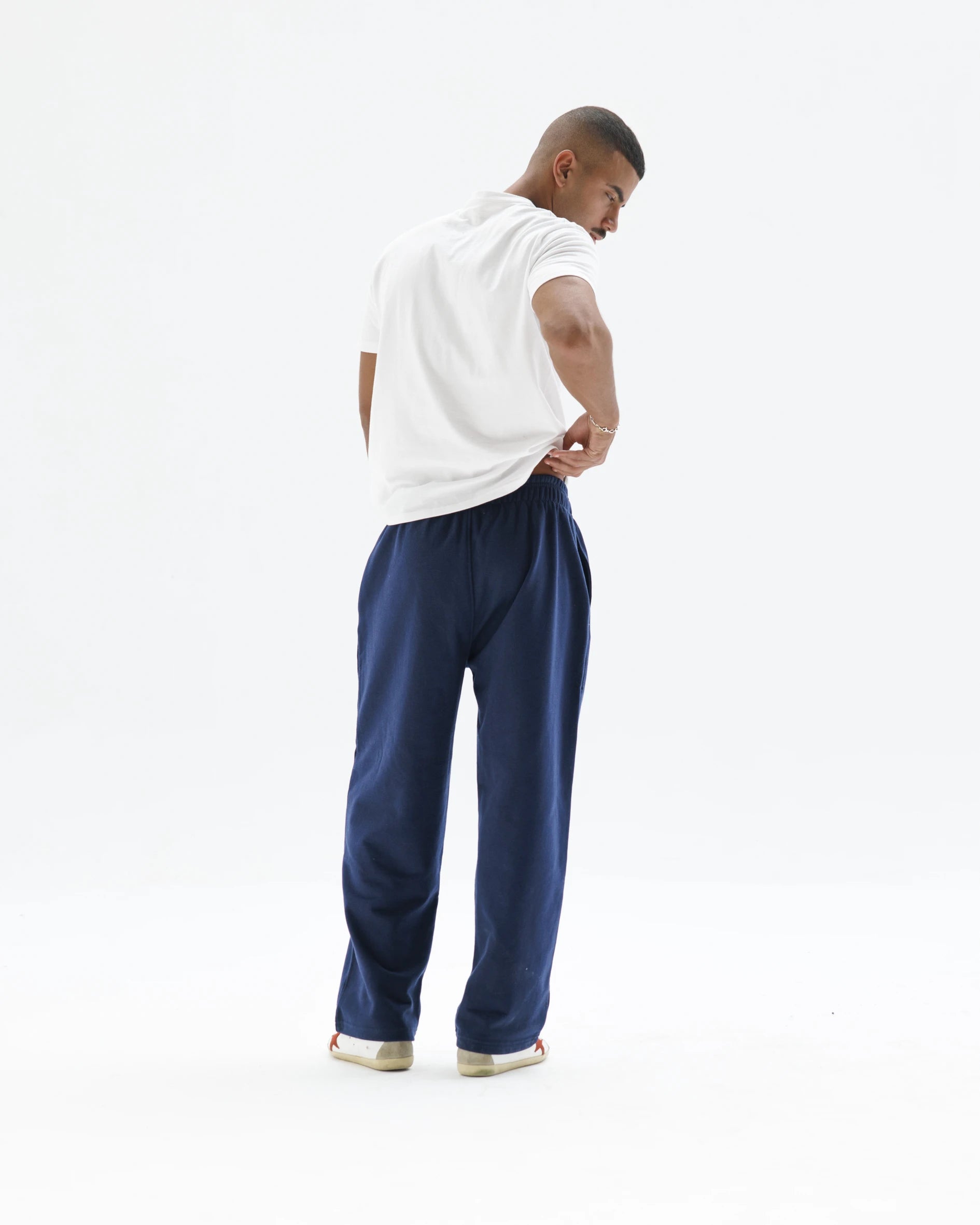 Blue Straight Sweatpants