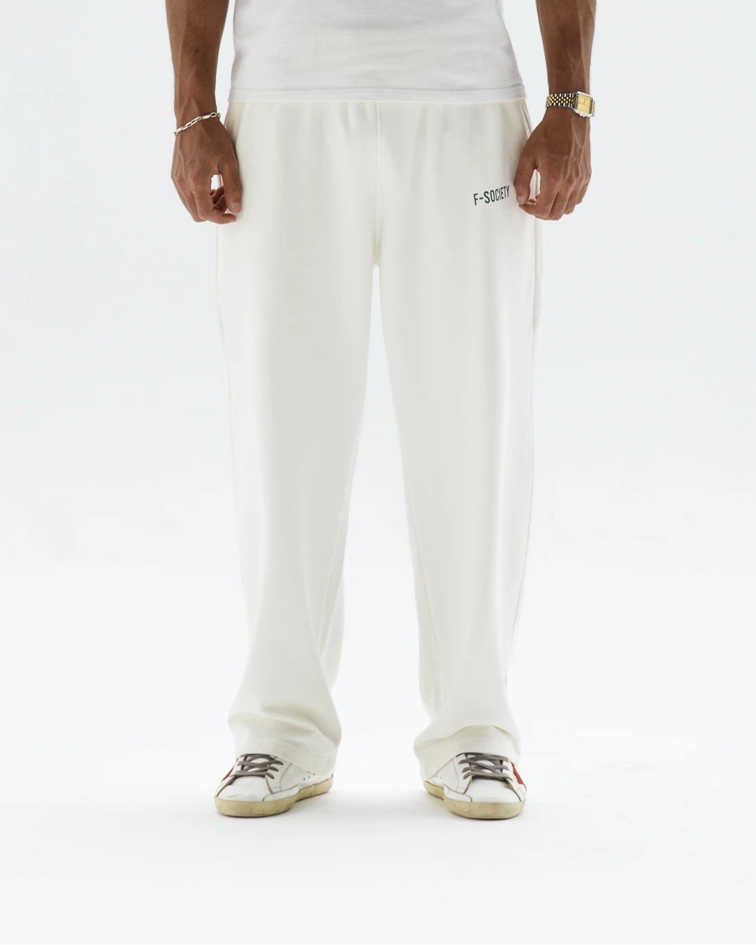 White Straight Sweatpants