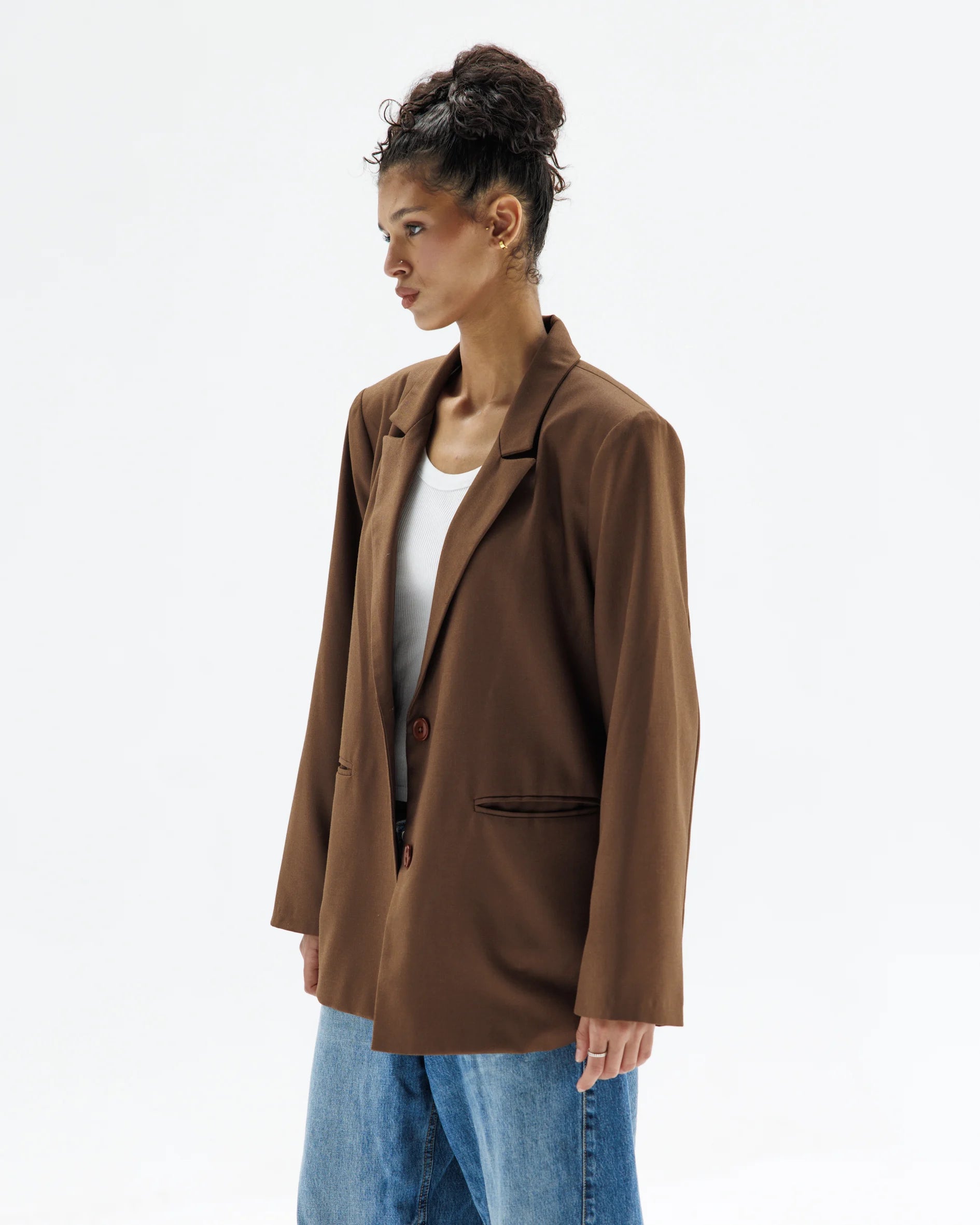 Brown Bold Blazer